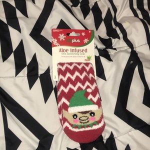 Fuzzy Christmas socks